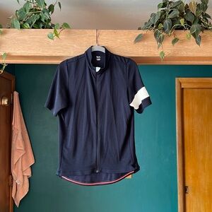 Rapha mens classic bike jersey dark navy white extra large